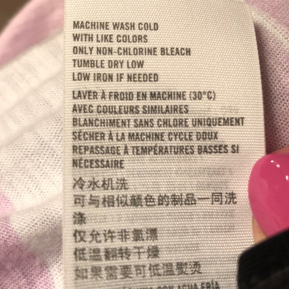 Hollister Lavender & Pink Striped Strappy Crop Tank Top - Size Medium - Picture 9 of 12